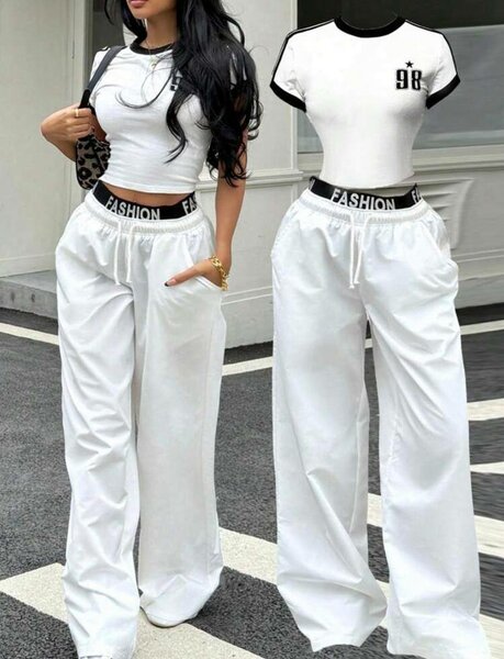Pantalons larges tendance femme