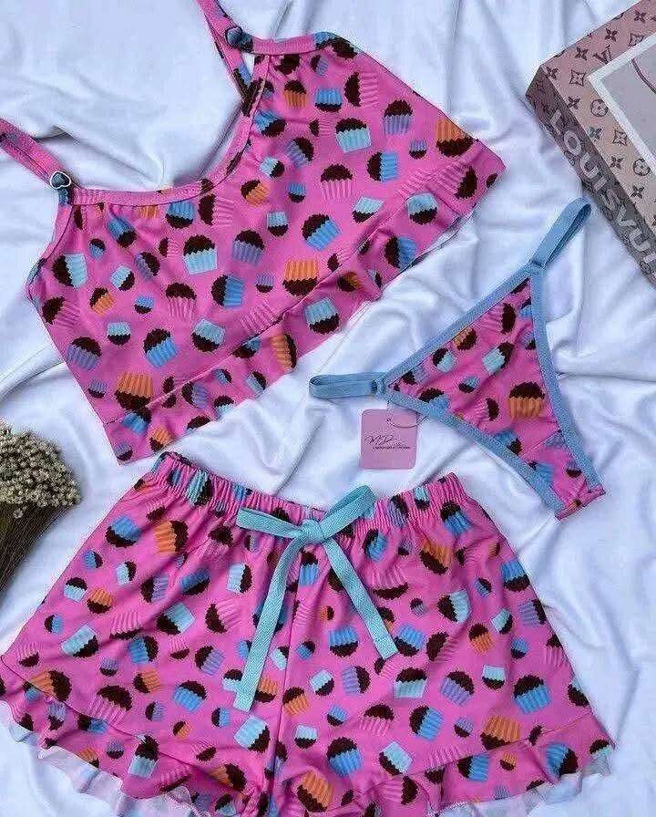 Ensemble de nuit imprimé mode