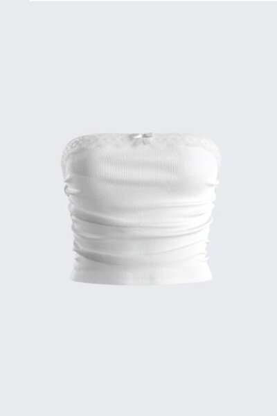 Bandeau en Dentelle Blanc