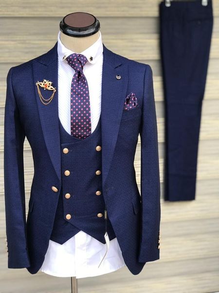 Suit bleu