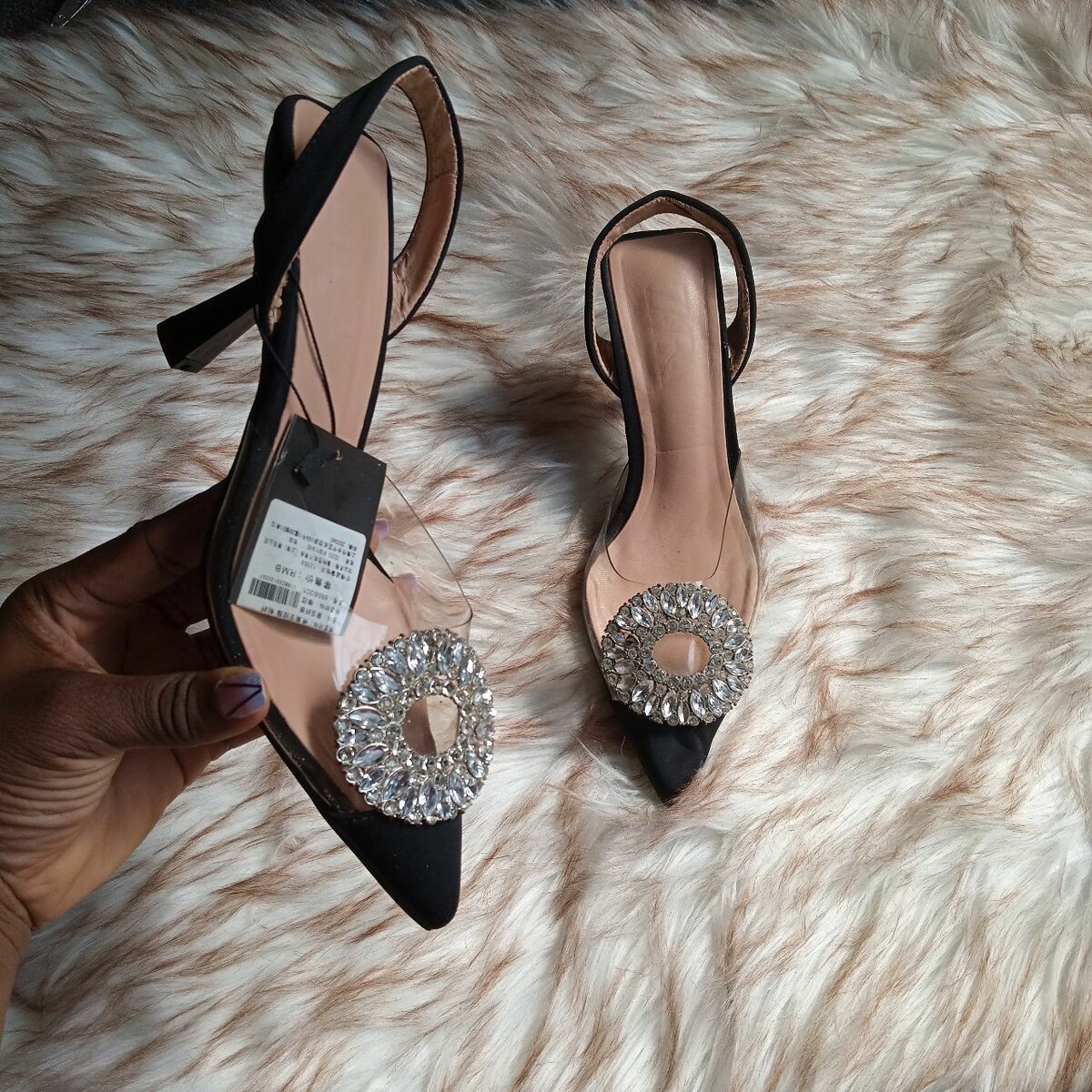 Sling back heels
