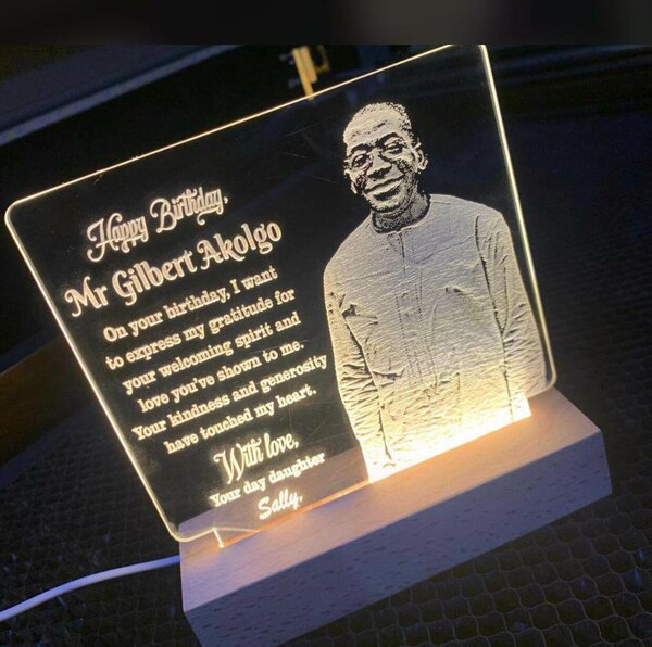 3D led plaque