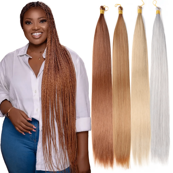 Silky bone straight hair