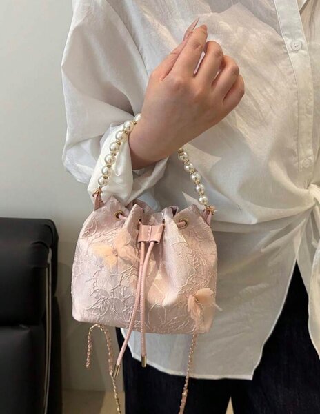 Sac à main rose clair