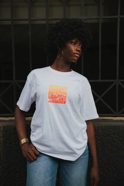 T-shirt tendance imprimé unique