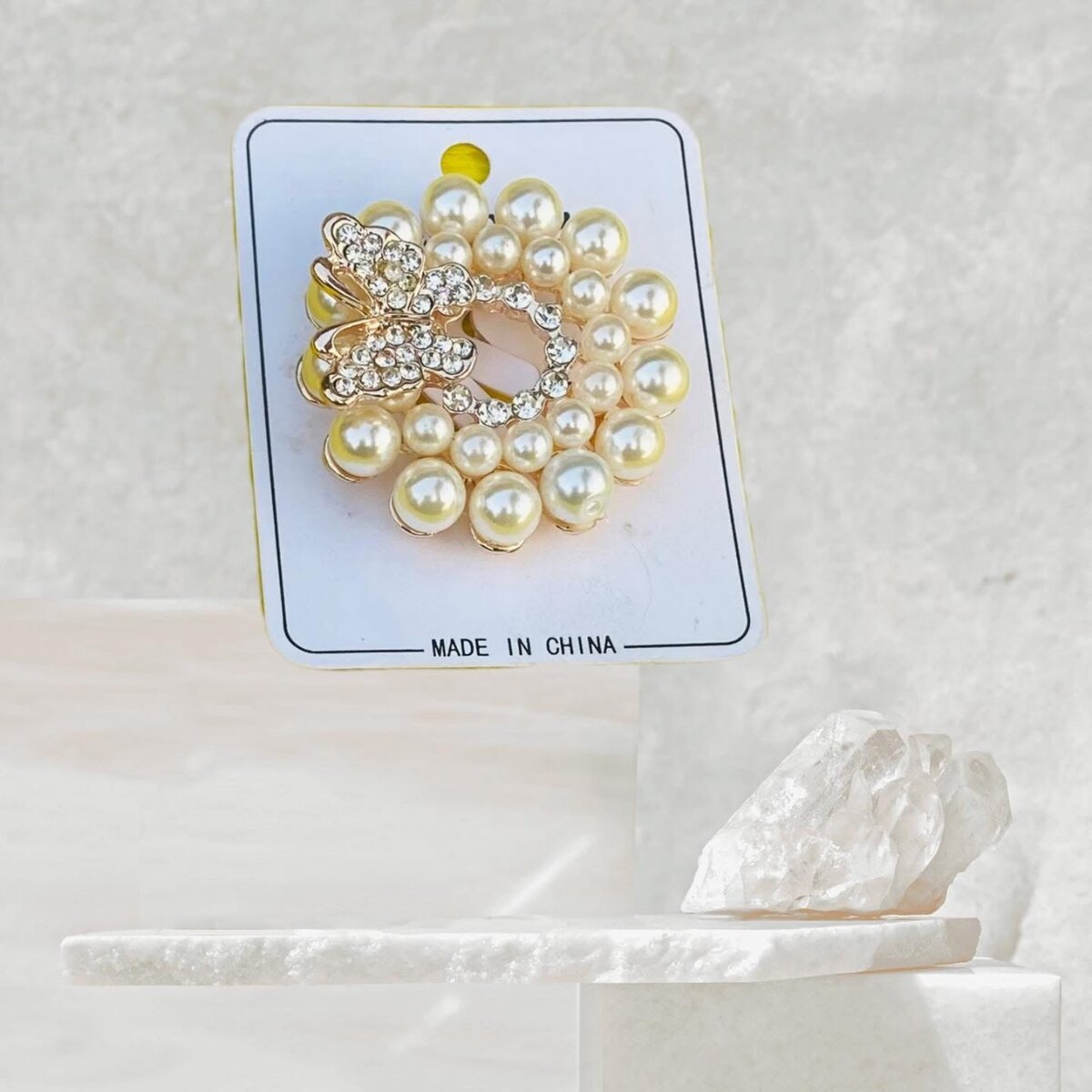 Broche Bijoux Perles Élégante