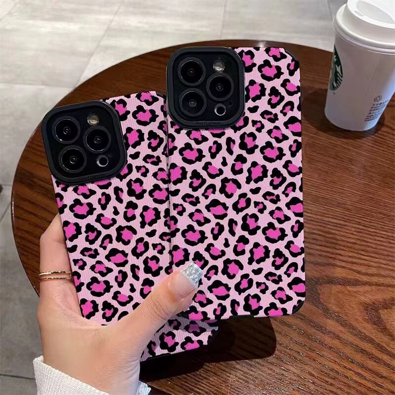 Coque iPhone motif animal : rose et animal