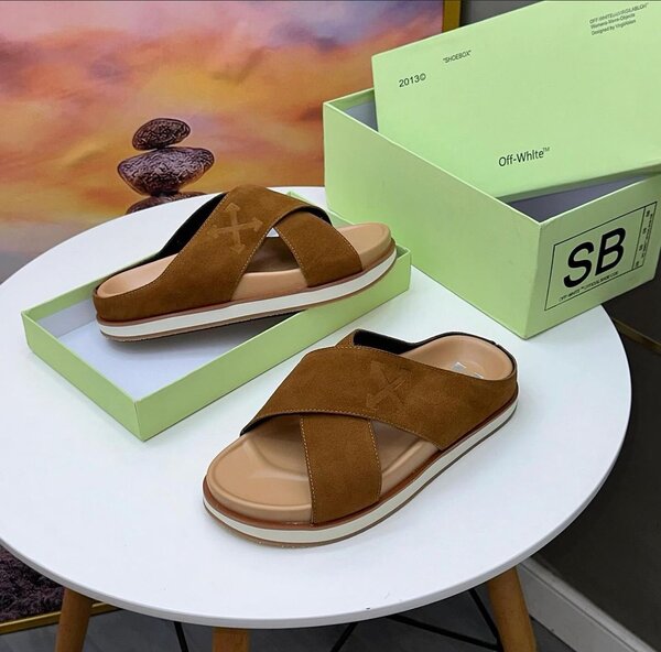 Off white slipper