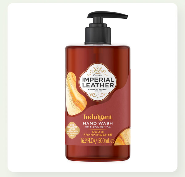 IMPERIAL LEATHER INDULGENT HAND WASH, OUD & FRANKINCENSE