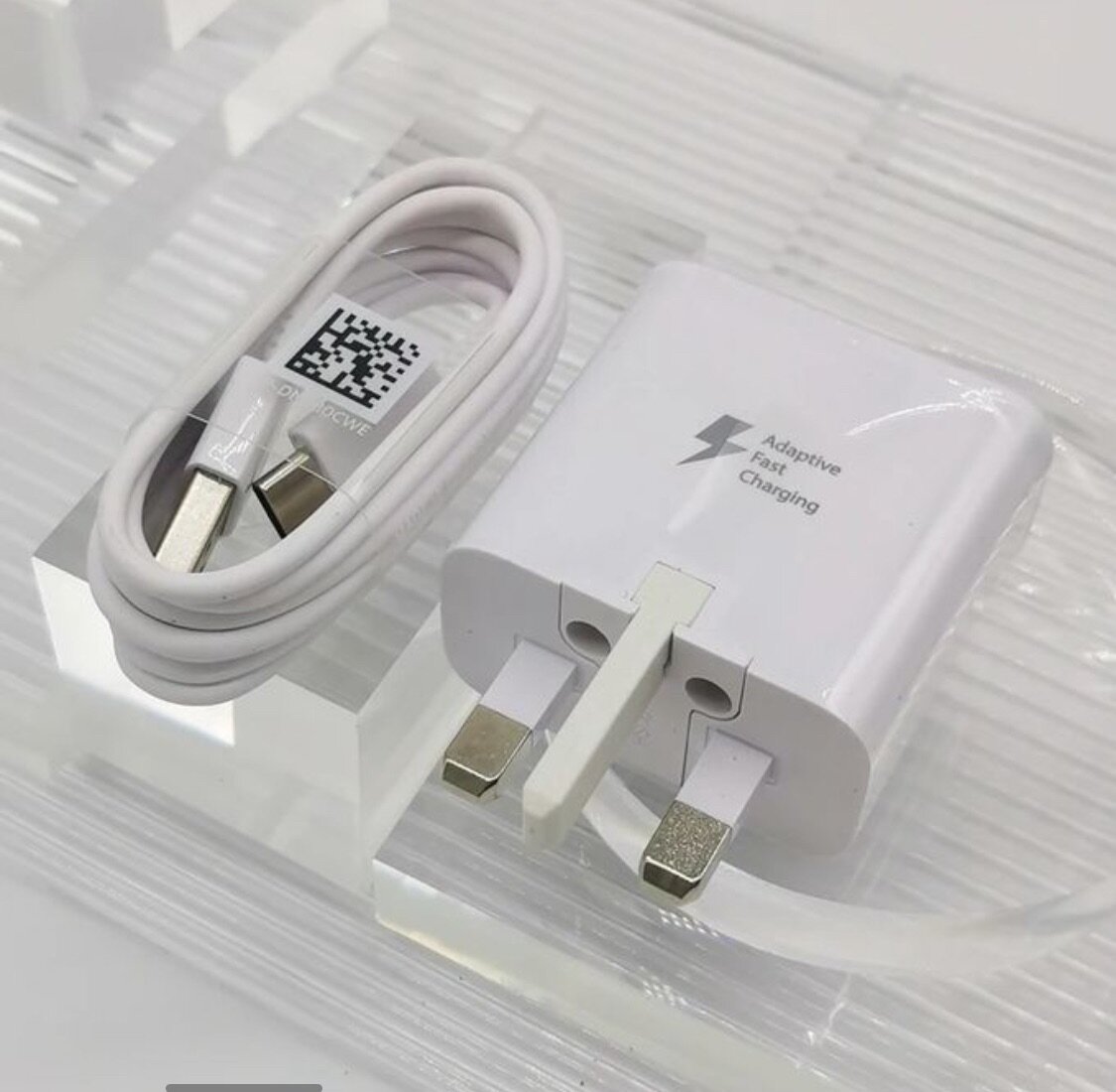 Samsung Charger Fast Charging Uk Plug Adapter Type-C Cable B