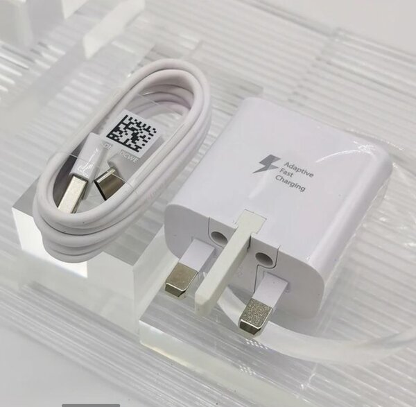Samsung Charger Fast Charging Uk Plug Adapter Type-C Cable B