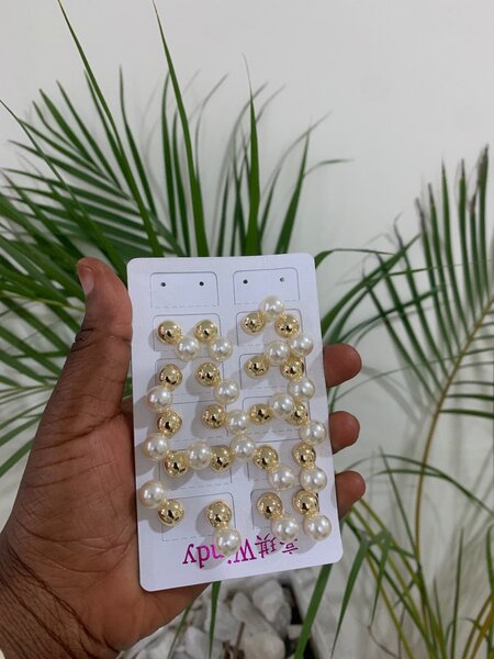 Pearl earrings