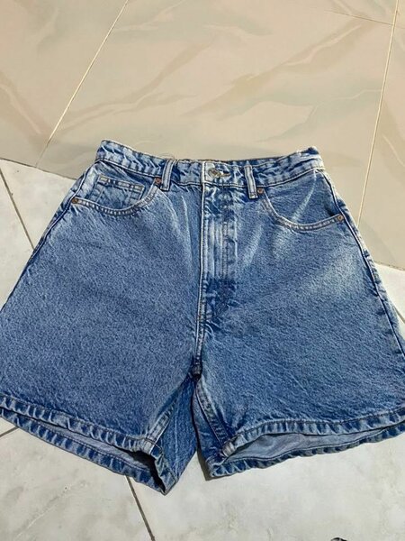 Shorts en jean taille haute