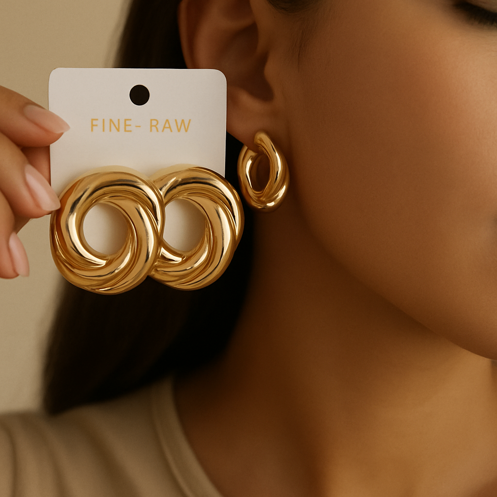 Boucles éclat dor