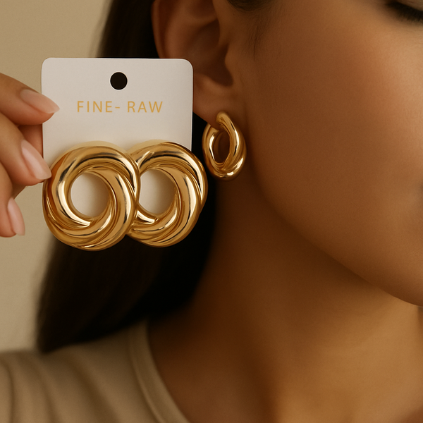 Boucles éclat dor