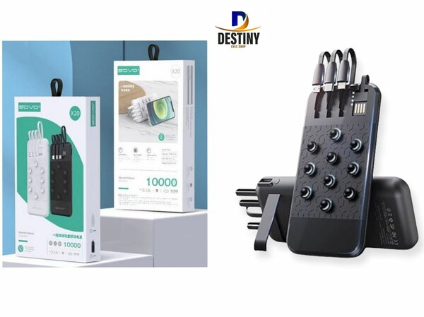 Power bank 4 câble original fast charge