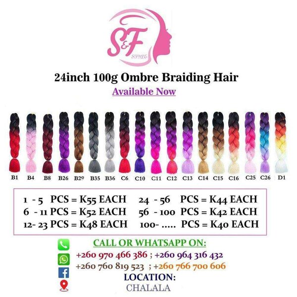 Ombre hair braids