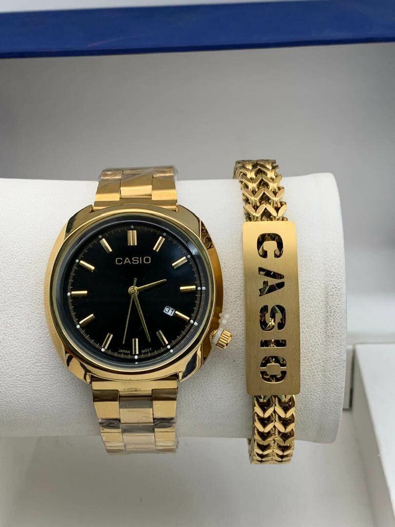 CASIO CHAIN WATCH AND BRACELET
