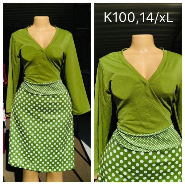green dress