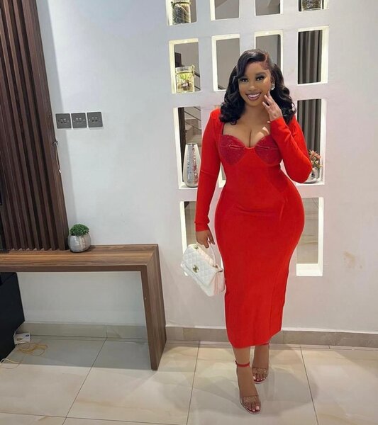 Red bandage dress