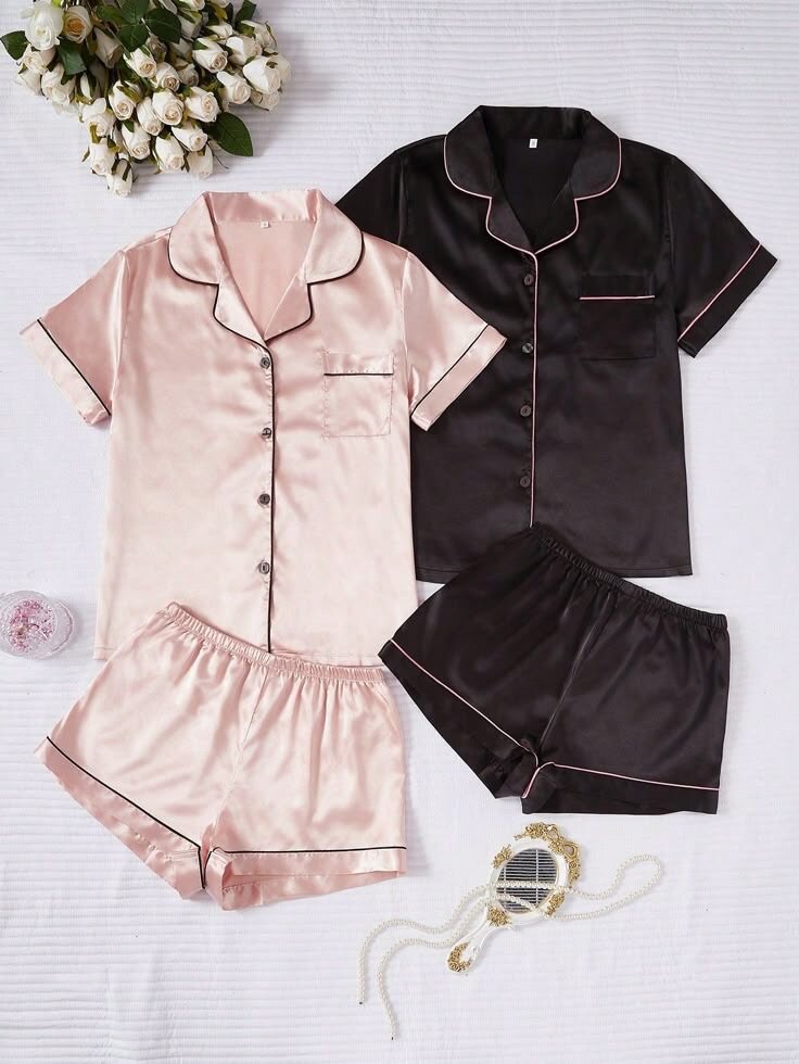 Silk pajamas