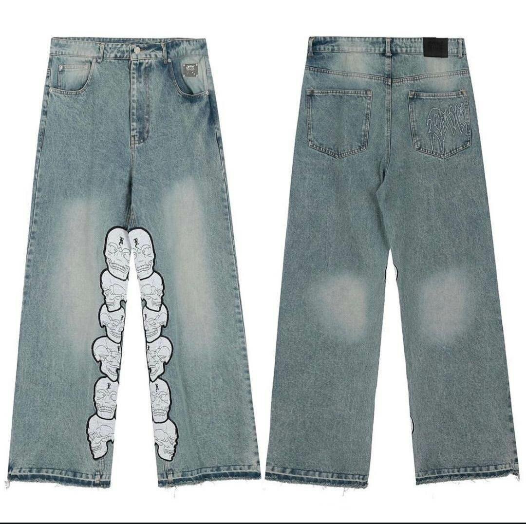 Jeans décontractés brodés tendance