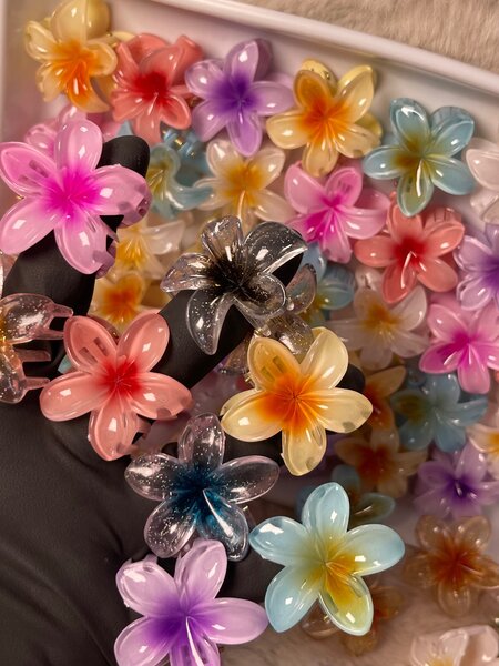 Flower and Butterfly Claw Clips