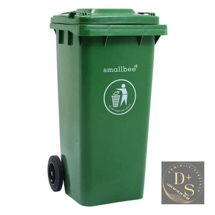 Poubelle à roulettes 120 litres