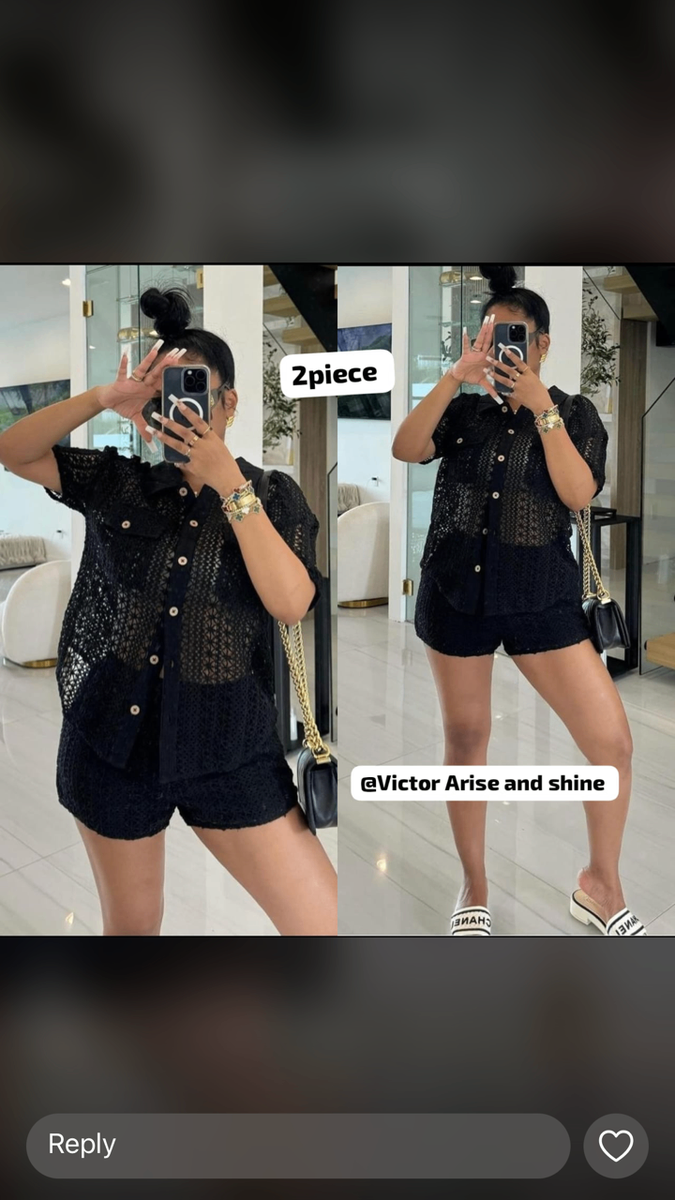 Top and shorts