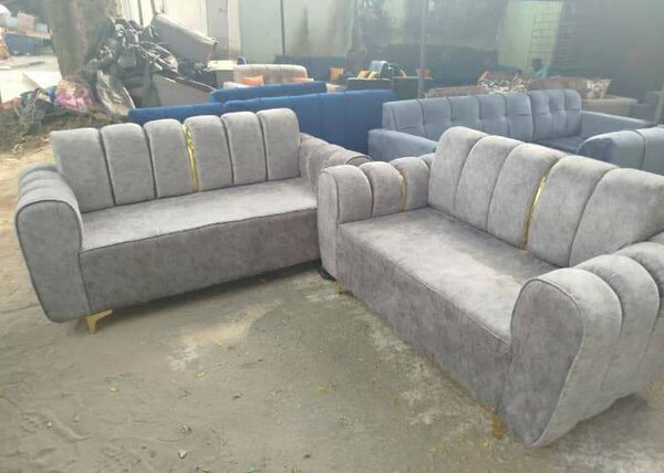 Canapé moderne en velours gris