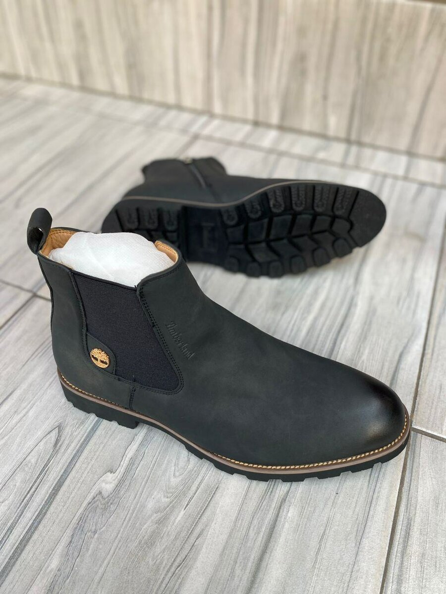 Leather boots