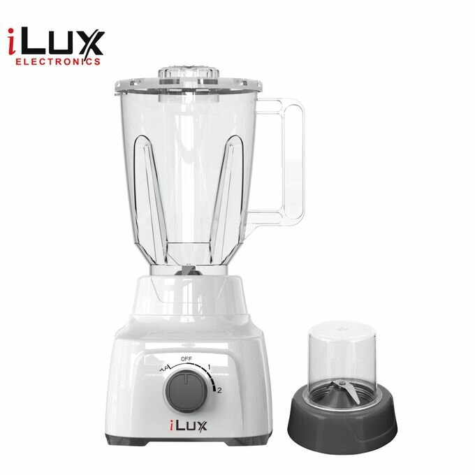 Ilux Blender 2 En 1 - LX-555P- 300W - 1.5 L - Blanc