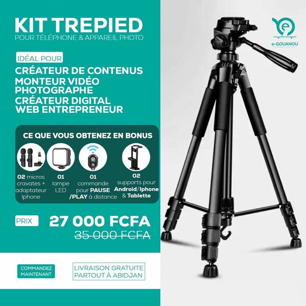 Kit trépied/Support