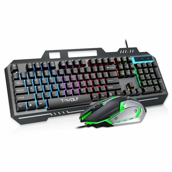 Clavier de jeu filaire rétro-éclairé à 104 touche avec sos f
