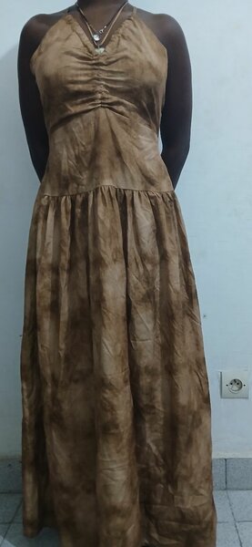 Robe longue dos nu bohème