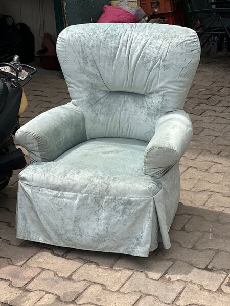 Plush Velvet Armchair