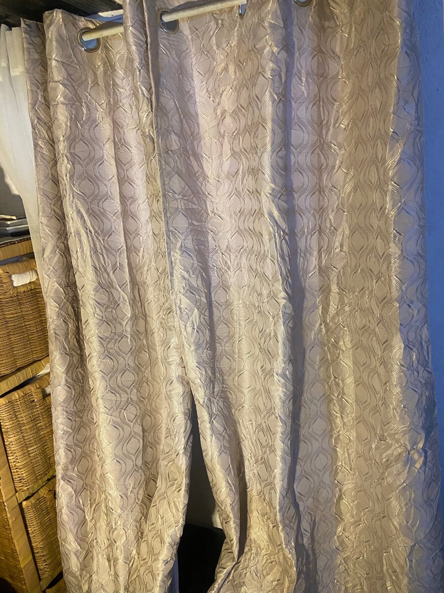 Rideaux en tissu texturé