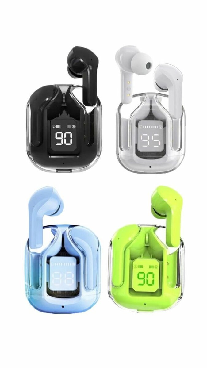 Écouteurs Bluetooth affichage LED