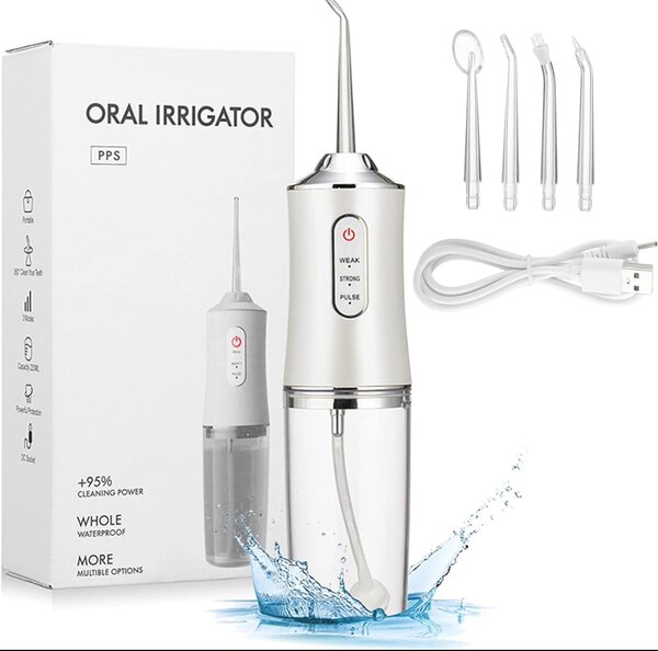 Jet Dentaire Hydropulseur Sans Fil Irrigateur Oral pour Soin