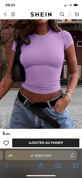 Top manche courte