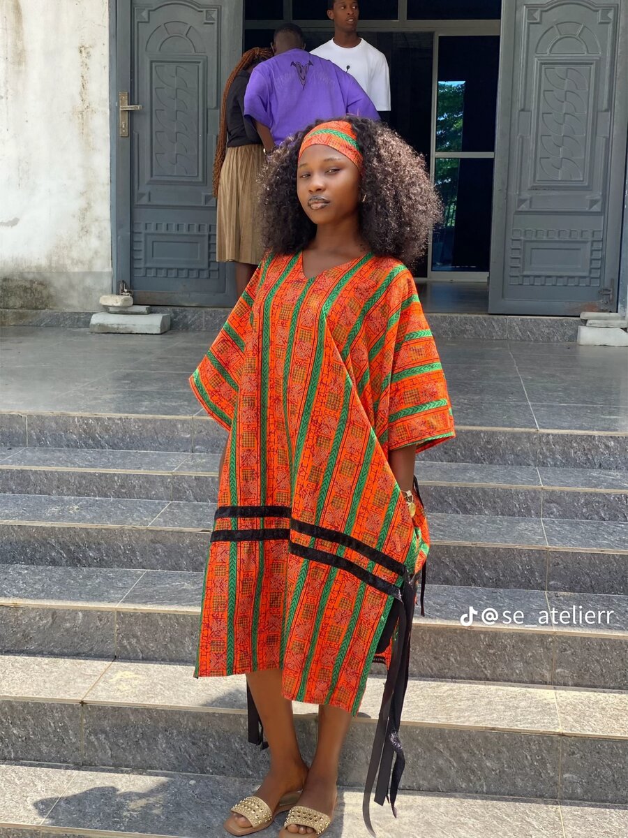 Robe kaftan africain élégant