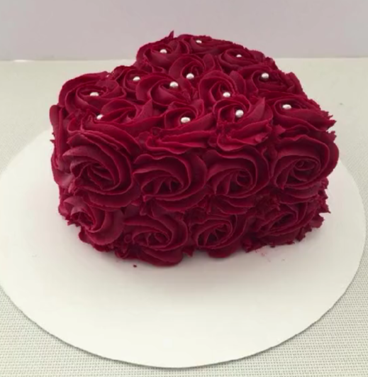 Heart bento cake
