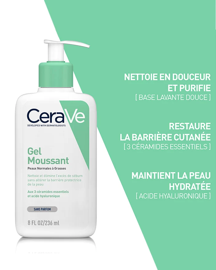 CeraVe Gel Moussant Peaux Grasses