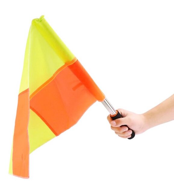 Football Linesman Referee Flag Wind-resistant and Anti-core.