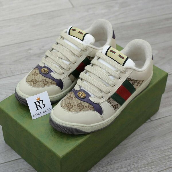 Sneakers en cuir élégant hommes