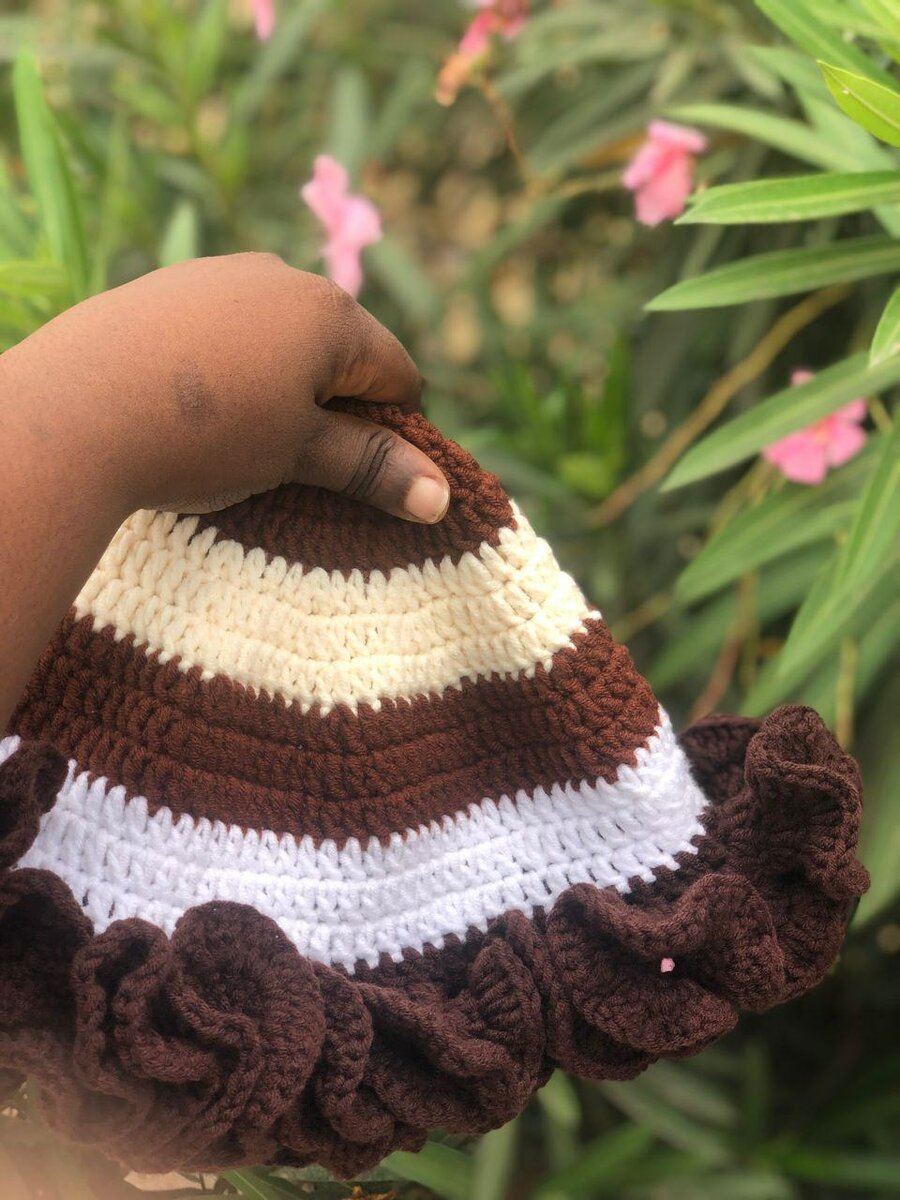 Ruffle hat