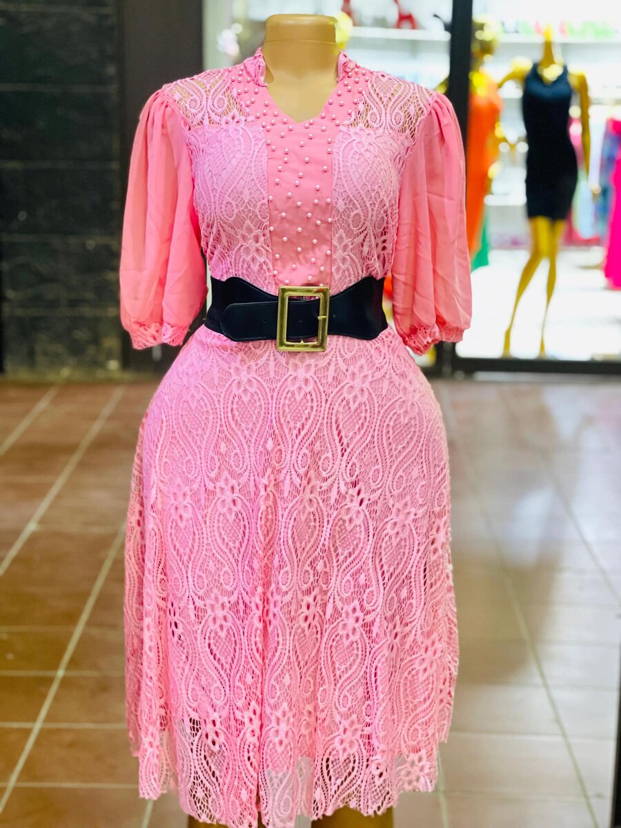 Dress with a belt