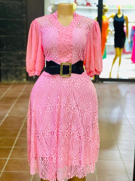 Dress with a belt
