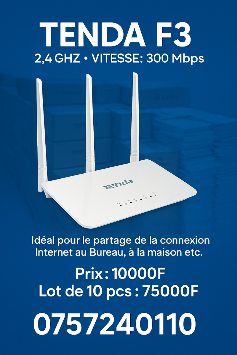Routeur Wi-Fi Tenda F3