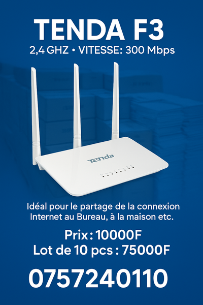 Routeur Wi-Fi Tenda F3